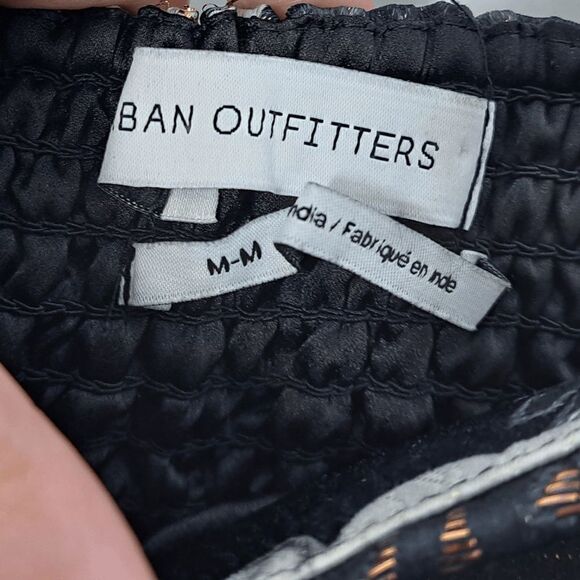 Urban Outfitters Packer Notched Mini Dress in Metallic Floral size Medium - Picture 8 of 10